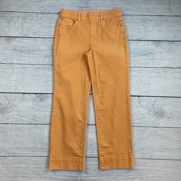 Tribal Capri Pants sz 4 Orange Stretch Pull on New NWOT Inseam 24.5" - Picture 1 of 9